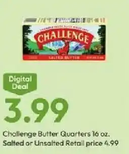 Stater Bros Challenge Butter Quarters offer