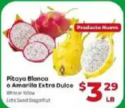 Supermercado El Rancho Pitaya Blanca o Amarilla Extra Dulce offer