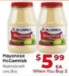 Supermercado El Rancho Mayonesa McCormick offer