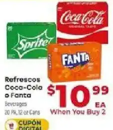 Supermercado El Rancho Coca-Cola and Fanta Beverages offer
