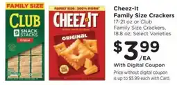 Dillons Cheez-it family size crackers offer