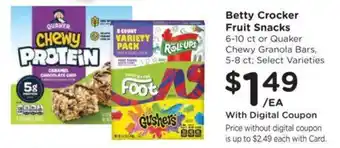 Dillons Betty Crocker Fruit Snacks offer