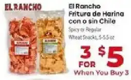 Supermercado El Rancho El Rancho Fritura de Harina con o sin Chile offer