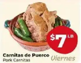 Supermercado El Rancho Pork Carnitas offer