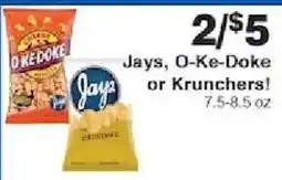 Piggly Wiggly Jays, O-Ke-Doke or Krunchers! offer