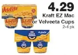 Piggly Wiggly Kraft EZ Mac or Velveeta Cups offer