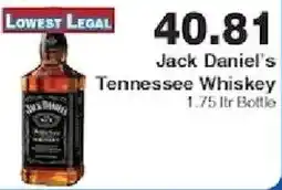 Piggly Wiggly Jack Daniel's Tennessee Whiskey offer