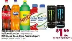 Cardenas Bebidas Electrolit, Energy Drinks, Fanta o Squirt offer