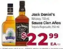 Cardenas Jack Daniel's Whiskey, Sauza Cien Años Tequila Reposado offer