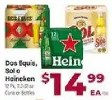 Cardenas Dos Equis, Sol or Heineken offer