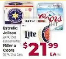 Cardenas Estrella Jalisco Miller or Coors Lite offer