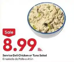 Stater Bros Service Deli Chicken or Tuna Salad offer
