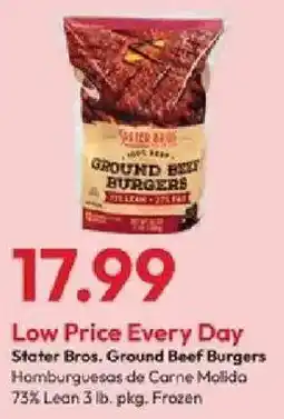 Stater Bros Stater Bros. Ground Beef Burgers offer