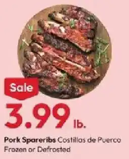 Stater Bros Pork Spareribs offer
