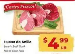 Supermercado El Rancho Hueso de Anillo Bone-in Beef Shank offer