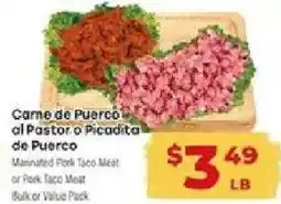 Supermercado El Rancho Maninated Pork Taco Meat or Pork Taco Meat offer
