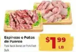 Supermercado El Rancho Pork Neck Bones or Pork Feet Bulk offer