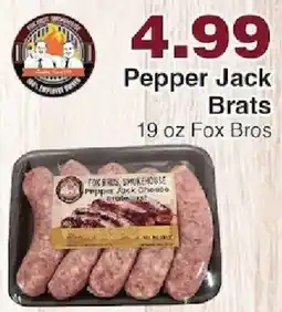 Piggly Wiggly Fox Bros Pepper Jack Brats offer