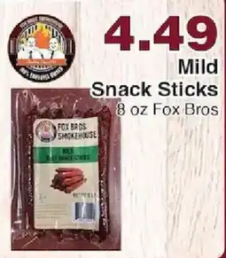 Piggly Wiggly Fox Bros Smokehouse Mild Snack Sticks offer