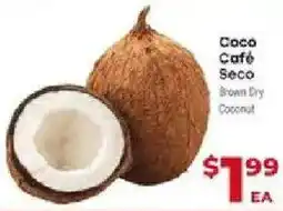 Supermercado El Rancho Coco Cafe Seco Brown Dry Coconut offer