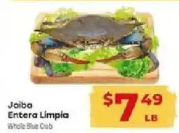 Supermercado El Rancho Whole Blue Crab offer