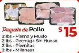 Supermercado El Rancho Paquete de Pollo offer