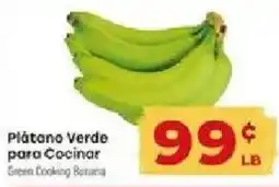 Supermercado El Rancho Green Cooking Banana offer