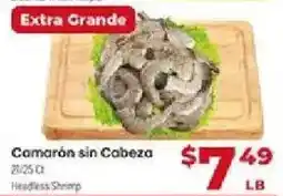 Supermercado El Rancho Headless Shrimp offer