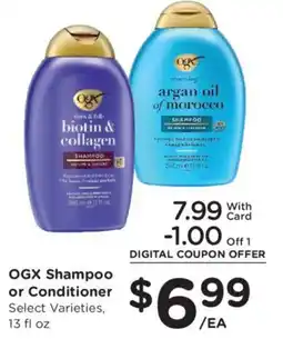 Dillons Ogx Shampoo or Conditioner offer