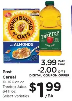 Dillons Post Cereal offer