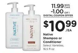 Dillons Native Shampoo or Conditioner offer