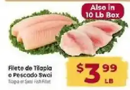 Cardenas Fiete de Tilapia or Pescado Swai offer