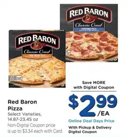 Dillons Red Baron Pizza offer