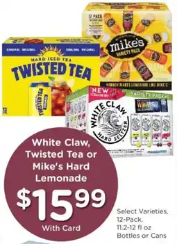 Dillons White Claw, Twisted Tea or Mike's Hard Lemonade offer