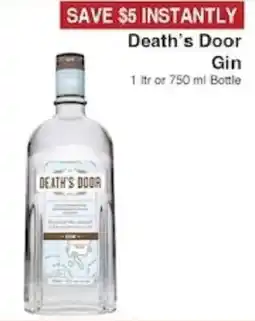 Piggly Wiggly Death's Door Gin offer