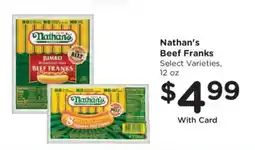 Dillons Nathan's beef franks offer