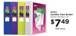 Dillons Avery Durable View Binder offer