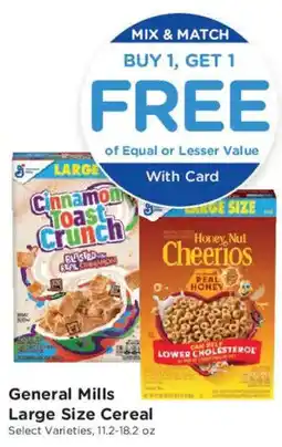 Mariano's General Mills Large Size Cereal offer