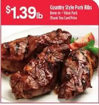 Bashas' Country Style Pork Ribs offer
