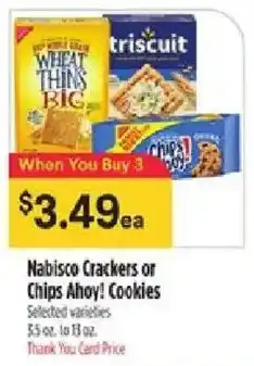 Bashas' Nabisco Crackers or Chips Ahoy! Cookies offer