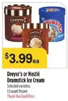 Bashas' Dreyer's or Nestlé Drumstick Ice Cream offer
