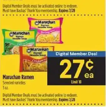 Bashas' Maruchan Ramen offer