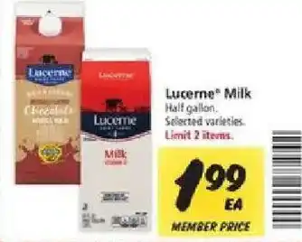 Safeway Lucerne Milk offer