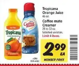 Safeway Tropicana orange juice offer