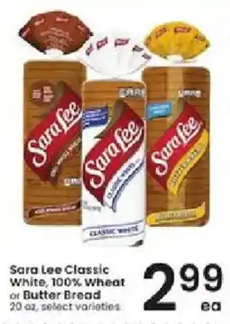 Albertsons Sara Lee Classic White or Butter Bread offer