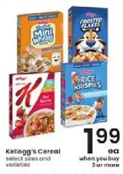 Albertsons Kellogg's Cereal offer