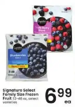 Albertsons Signature Select Family Size Frozen Fruit offer