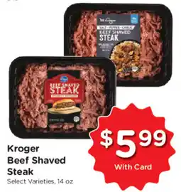 Mariano's Kroger Beef Shaved Steak offer