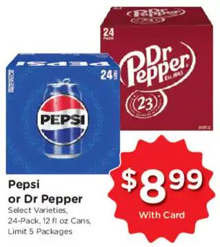 Mariano's Pepsi or Dr Pepper offer