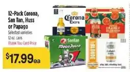 Bashas' 12-Pack Corona, San Tan, Huss or Papago offer